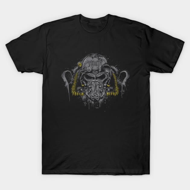 T60- Power Armor T-Shirt by DrMonekers